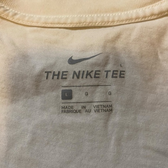 THE NIKE TEE Men's T-shirt Sweatshirt 100% Cotton White Size L - Picture 2 of 14